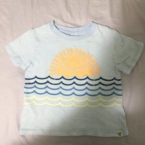 Blue Smiling Sun T-Shirt